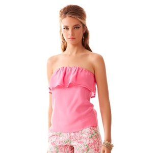 Hotty Pink Silk Ginny Top